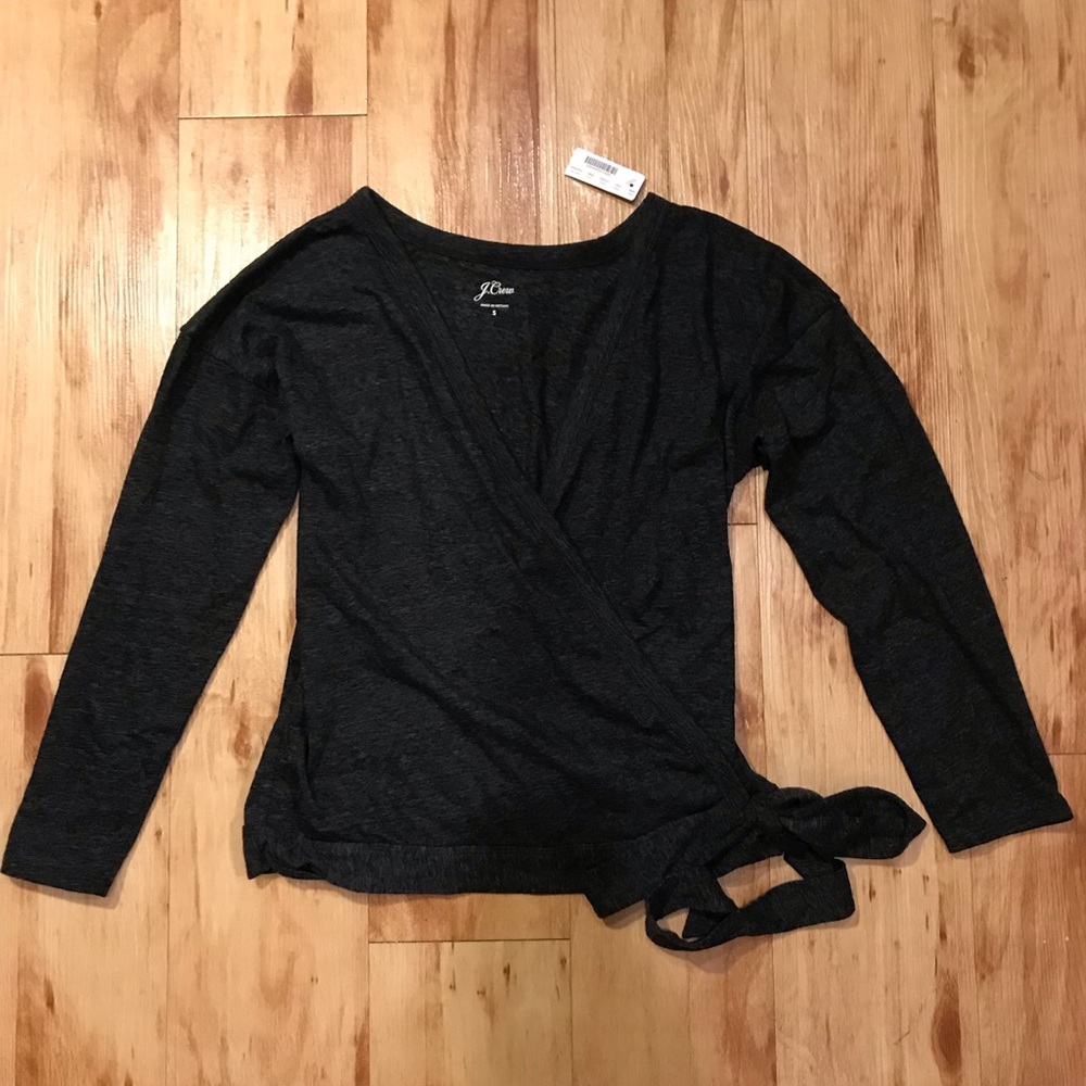 NWT JCrew crepe wrap top